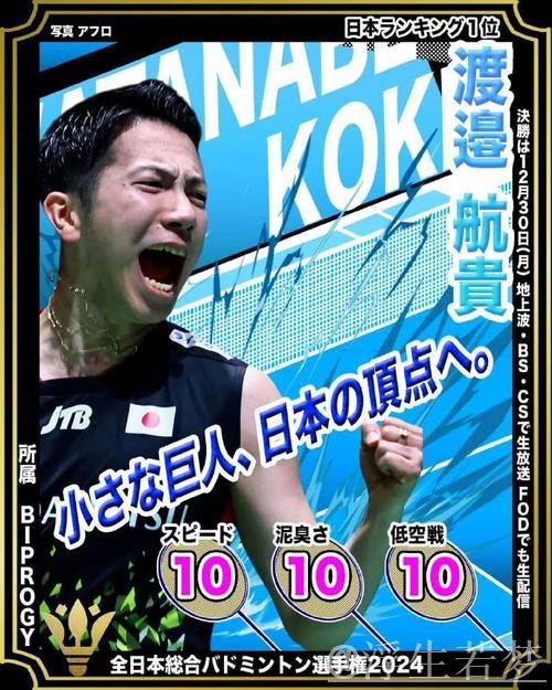 渡边航贵逆转强敌 提振团队士气